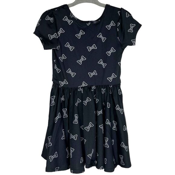 NEW Dot Dot Smile White Bow Black Cap Sleeve Dress 12-24M - Picture 6 of 6